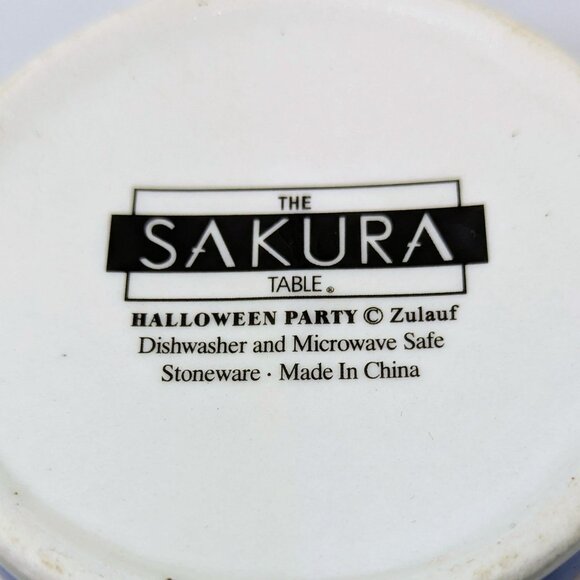 Sakura Halloween Party Stoneware Mug "Boo To You" Ghosts Pumpkins Moon 10oz Dish - Picture 5 of 5